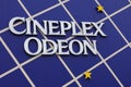 Cineplex Odean movie theatre sign in Barrhaven Royalty Free Stock Photo