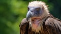 Cinereous vulture (Aegypius monachus) is a large raptorial bird that is distributed. Generative AI Royalty Free Stock Photo