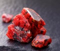 Cinnabar Gemstone Rough Royalty Free Stock Photo