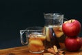 Cinnamon and apple juice Royalty Free Stock Photo