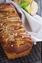 Cinnamon apple pull apart bread Royalty Free Stock Photo