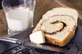 Cinnamon bread breakfast