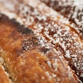 Cinnamon bun close-up Royalty Free Stock Photo
