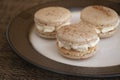 Cinnamon Bun Macaron Cookies