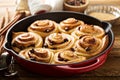 Cinnamon buns with chocolate