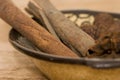 Cinnamon close-up Royalty Free Stock Photo