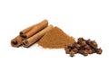 Cinnamon, clove Royalty Free Stock Photo