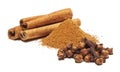 Cinnamon, clove Royalty Free Stock Photo
