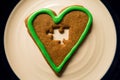 Cinnamon heart missing piece