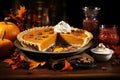Cinnamon infused pumpkin tart: fall\'s gourmet delight