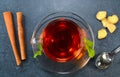 Cinnamon mint ginger tea Royalty Free Stock Photo