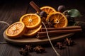 Cinnamon oranges anise herbal. Generate Ai