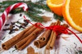 Cinnamon and oranges for Christmas