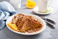 Cinnamon pecan french toast Royalty Free Stock Photo