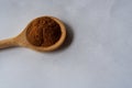 Cinnamon powder isolated on white background. Top view Royalty Free Stock Photo
