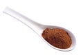 Cinnamon powder on a spoon Royalty Free Stock Photo