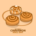 Cinnamon Roll Day on October 4