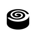 Cinnamon roll icon. Trendy Cinnamon roll logo concept on white b Royalty Free Stock Photo