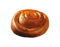 Cinnamon Roll isolated on white Royalty Free Stock Photo