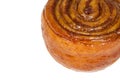 Cinnamon Roll Isolated on a White Background Royalty Free Stock Photo