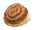 Cinnamon Roll Isolated On White Royalty Free Stock Photo