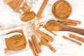 Cinnamon Spice Heaps Royalty Free Stock Photo