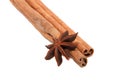 Cinnamon spice sticks isolated Royalty Free Stock Photo