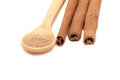 Cinnamon spice sticks isolated Royalty Free Stock Photo