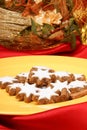 Cinnamon star cookies (Zimtsterne) Royalty Free Stock Photo