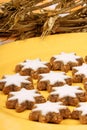 Cinnamon star cookies (Zimtsterne) Royalty Free Stock Photo