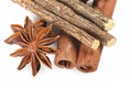 Cinnamon stick Licorice and Star Anise Royalty Free Stock Photo