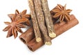 Cinnamon stick Licorice and Star Anise Royalty Free Stock Photo
