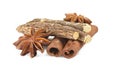 Cinnamon stick Licorice and Star Anise Royalty Free Stock Photo