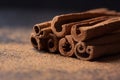 Cinnamon stick spices Royalty Free Stock Photo