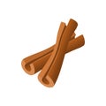Cinnamon sticks icon, cartoon style