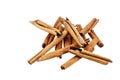 Cinnamon sticks isolated on white