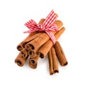 Cinnamon Sticks Isolated on White Royalty Free Stock Photo