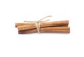 cinnamon sticks isolated on white background Royalty Free Stock Photo