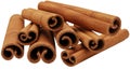 Cinnamon Sticks Isolated on White Background Royalty Free Stock Photo