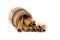 Cinnamon sticks isolated on white background Royalty Free Stock Photo