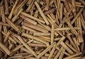 Cinnamon sticks pile Royalty Free Stock Photo