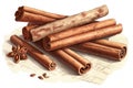 Cinnamon sticks and star anise