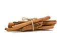 Cinnamon sticks tied by rope Royalty Free Stock Photo