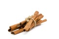 Cinnamon sticks tied by rope Royalty Free Stock Photo