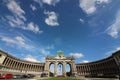 Cinquantenaire Park - Parc du Cinquantenaire - Park of the Fiftieth Anniversary - Triumphal Arch Royalty Free Stock Photo