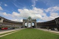 Cinquantenaire Park - Parc du Cinquantenaire - Park of the Fiftieth Anniversary - Triumphal Arch Royalty Free Stock Photo