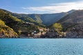 Cinque Terre coast with Vernazza village, Italy Royalty Free Stock Photo