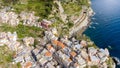 Cinque Terre Overhead view, Italy - Five Lands from the sky, Liguria