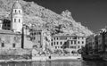 Cinque Terre Rocks and landscape, infrared view