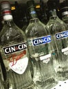 Cinzano bottles Royalty Free Stock Photo